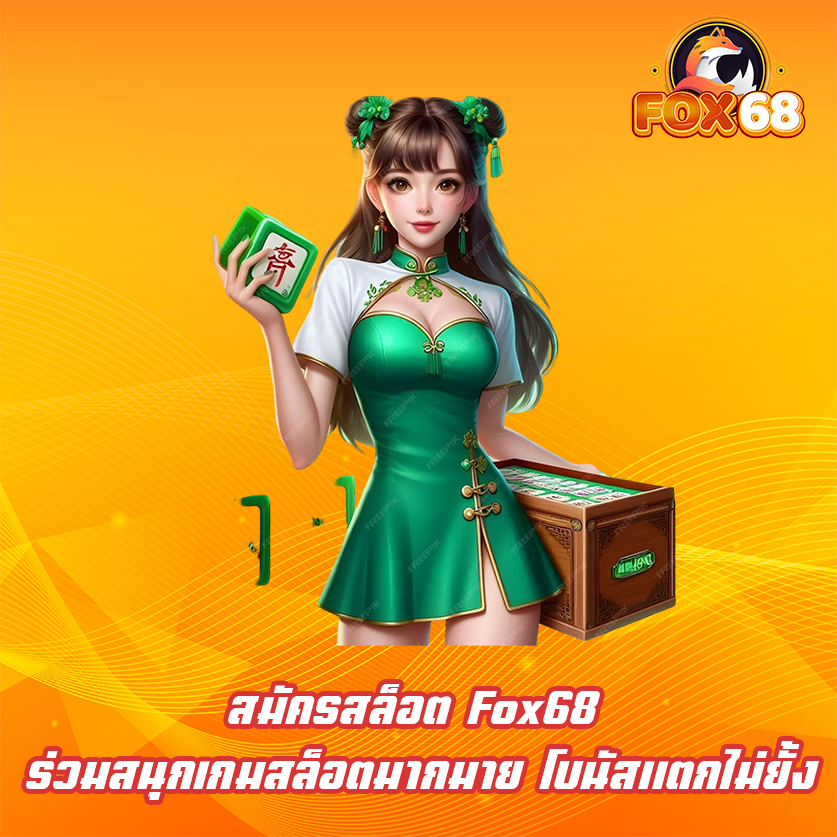 สมัครสล็อต Fox68 ร่วมสนุกเกมสล็อตมากมาย โบนัสแตกไม่ยั้ง
